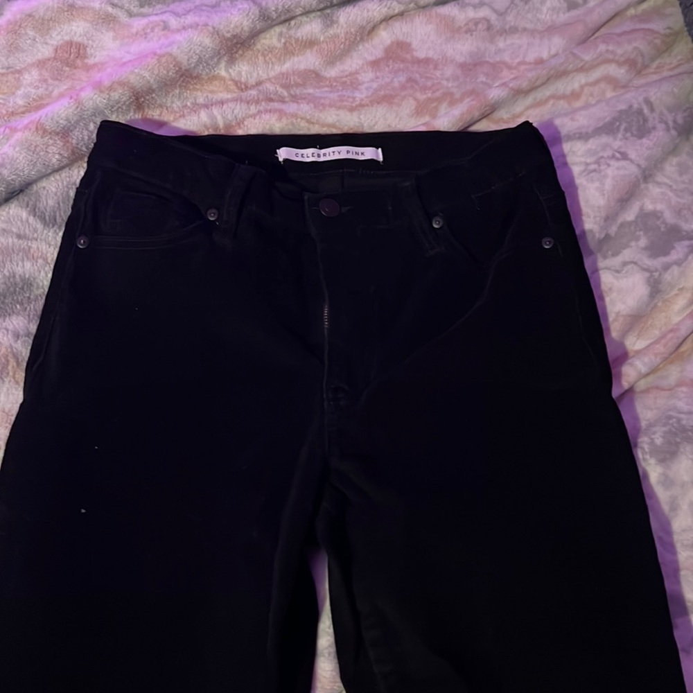 corduroy black flare jeans